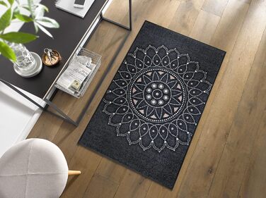 Килимок для дверей з можливістю прання та сушіння, Purnima 75x120 см, для використання всередині та зовні приміщень, можна прати 75 x 120 см (прямокутний), сірий