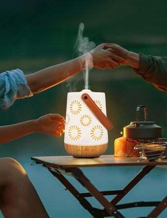 Керамічний аромадифузор SALKING, бездротовий акумуляторний дифузор для ефірних олій, портативний бездротовий ароматерапевтичний дифузор з акумулятором, ароматична лампа з автоматичним вимкненням для йоги в домашньому офісі, 180 мл