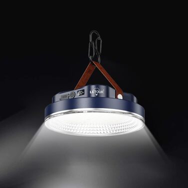 Світлодіодний кемпінговий ліхтар LETOUR, акумуляторний кемпінговий ліхтар з акумулятором 5200 мАг, зовнішній кемпінговий ліхтар, 4 режими освітлення, акумуляторний кемпінговий ліхтар, світлодіодний кемпінговий ліхтар, ліхтар для намету, аварійне освітленн