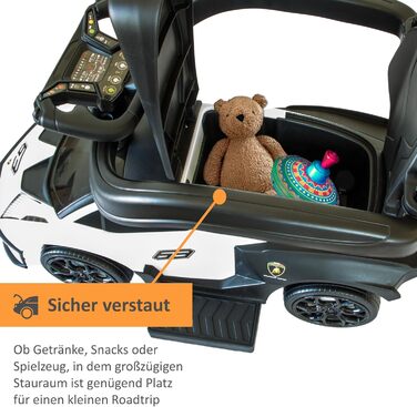 Коляска Lamborghini з штовхачем від 1 року коляска з захисною планкою коляска Lamborghini в білому кольорі можливе керування за до