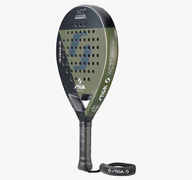 Ракетка для падел тенісу Stiga Racket ACT Black/Olive Green (2202-0919-01)