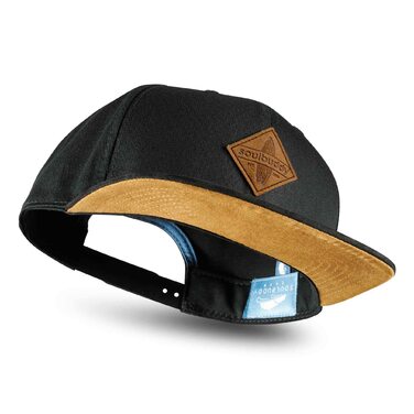Кепка Soulbuddy Snapback для чоловіків - Бейсболка унісекс для вуличного одягу для чоловіків та жінок - Стильна кепка для повсякденного життя та відпустки - Обов&39язкова бейсболка для чоловіків - Один розмір, Чорна