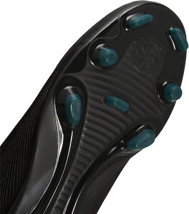 Футбольні бутси NIKE Unisex Kids Jr. Vapor 16 Club Fg/Mg, розмір 38.5 EU, чорні, чорні, Deep Jungle