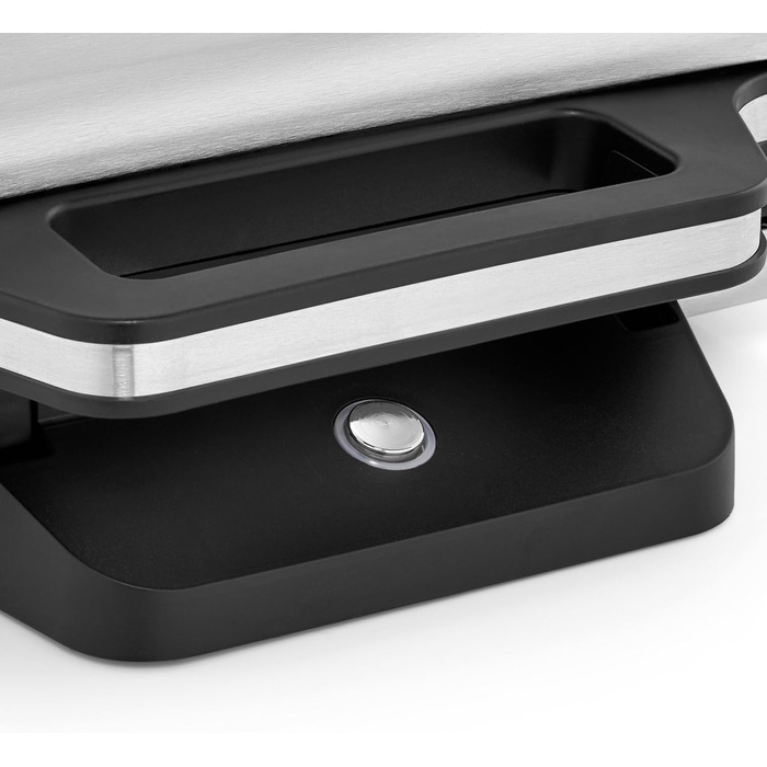 Сендвіч-машина WMF Lono, тостер для сендвічів, для 2 стандартних або XXL тостів, 2-ступінчасте регулювання висоти для більшої начинки, матова нержавіюча сталь