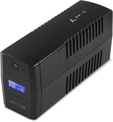 ДБЖ з чистою синусоїдою, 800 ВА / 480 Вт, ДБЖ для ігрових ПК, блоків живлення з активним PFC, Mac та консолей, джерело безперебійного живлення, 2 розетки Schuko, 800 ВА / 480 Вт