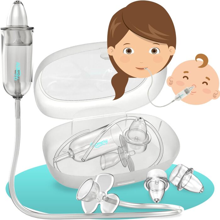 Дитячий назальний аспіратор для новонароджених і малюків багаторазовий дитячий носовий аспіратор із медичного силікону, 3 змінні н