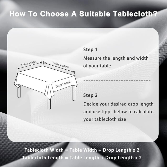 Світло-сіра скатертина 140x200 см Захист від плям Миється Миється водонепроникна скатертина Зовнішня скатертина для їдальні, саду,