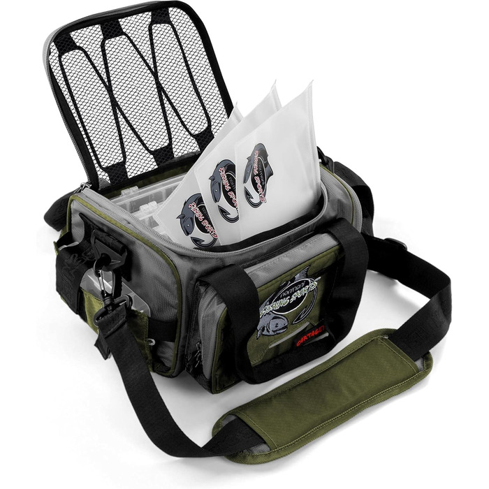 Сумка для рибалки normani водонепроникна сумка для форелі озеро з 4 коробками для снастей коробки для наживки спінінгова сумка для риболовлі коробка для риболовлі аксесуари для рибалки рюкзак для рибалки