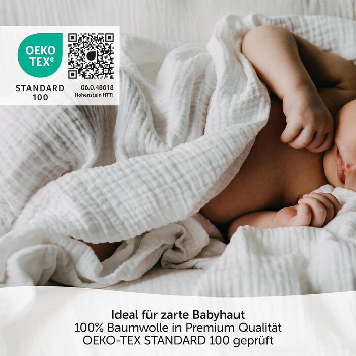 Набір дитячих муслінових пелюшок Makian 8 шт. 80x80 см - серветки для відрижки/марлеві серветки подвійного плетіння, м'які 100 бав