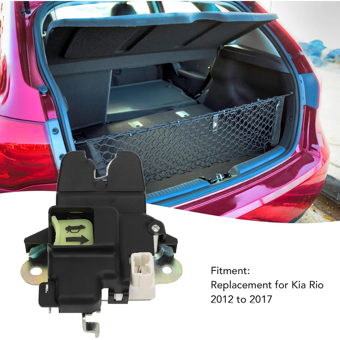 Сумісний з Kia Rio з 2012 по 2017 Ensemble de Verrouillage de Loquet de Trappe de Por, 81230 1W010 Actionneur de Hayon de Hayon de Hayon