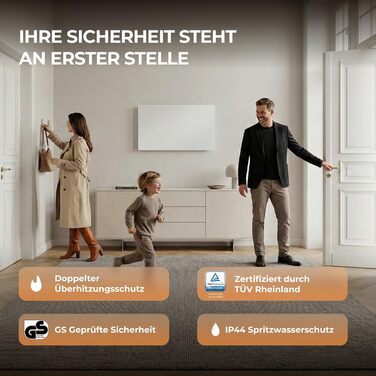 Інфрачервоний обігрівач BR Bringer Picture з рамкою, 800 Вт та термостатом з пультом дистанційного керування - Обігрівач для картин з УФ-друком - 100x60x1,8 см - Чіангмай, Таїланд