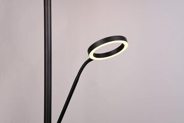 Стільник LED Trio Willis 449510232, матовий чорний метал, 39 5.5 Вт, регульована колірна температура, диммер