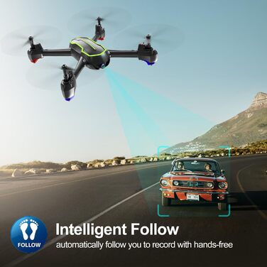 Дрон із камерою HD 1080p для початківців, RC Quadrocopter Drones/GPS Automatic Return/32 хв польоту/Follow Me (ідея подарунка)