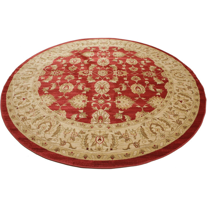 Килим із середнім ворсом, 300 см, круглий, східний килим Ziegler, Oeko-Tex Standard 100, передпокій, спальня, кухня, вітальня, чер