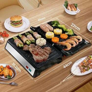 Контактний гриль для сендвічів, стейків і як гриль для паніні, бутербродниця з антипригарним покриттям, гриль паніні потужністю 1500 Вт зі знімною коробкою для збору масла, відкривання на 180.
