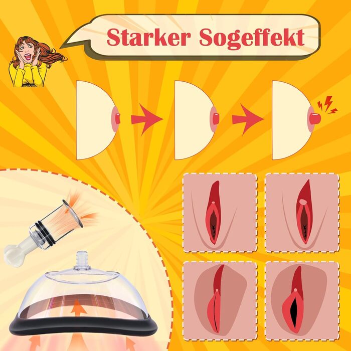 Комплект вагінального насоса з 2 присосками для сосків для жінок, вагінальний насос, секс-іграшка для самостійного використання, секс-іграшка з кліторальною присоскою для жінок та пар, набір секс-іграшок БДСМ з присосками для сосків та 3 сильними присоска