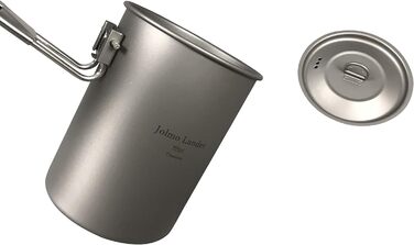 Титановий горщик Jolmo Lander із замикаючою ручкою, портативний титановий стаканчик для кемпінгу зі складною ручкою (750 мл/25 унцій, 900 мл/30 унцій)