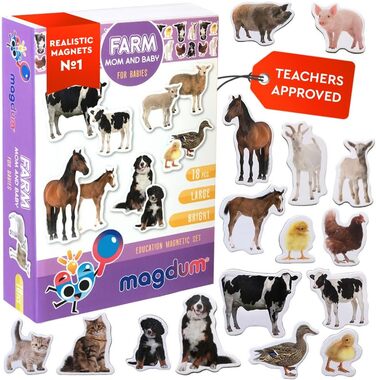 Магніти для дітей на магнітну дошку - Іграшки-магніти для дітей - Магніти на холодильник для дітей - Набір магнітів на холодильник