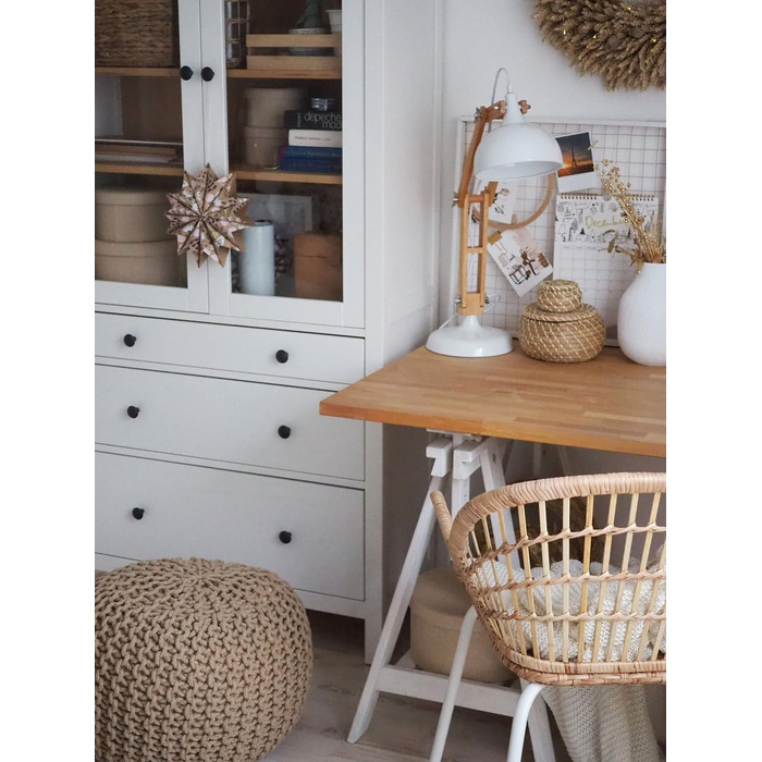 Модний пуф Beliani з бежевого бавовняного кольору 50x35 см Conrad