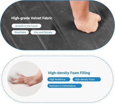 Обідні стільці Yaheetech, комплект з 2 шт. , м&39які кухонні стільці з металевими ніжками, вантажопідйомність до 136 кг, підходить для кухні/їдальні/спальні/ресторану, темно-сірий/штучна шкіра, комплект з 2 шт. , темно-сірий колір - штучна шкіра