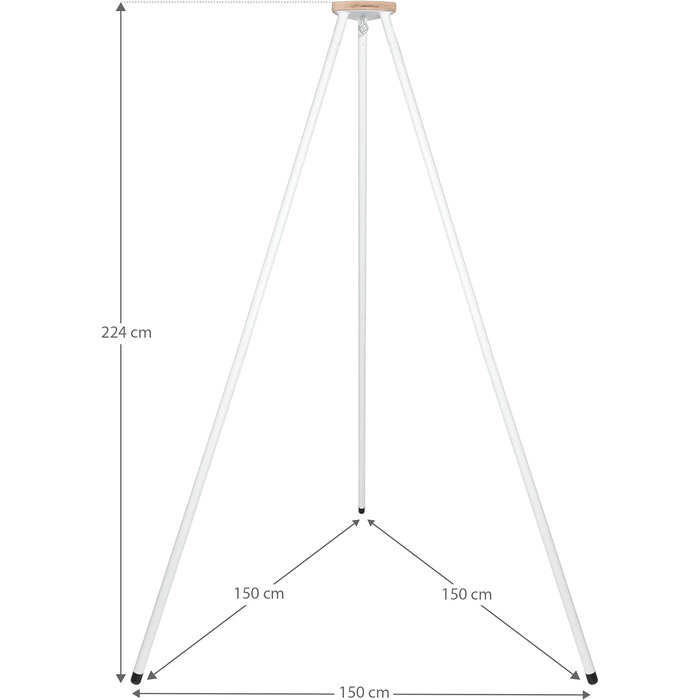 Рама для дитячого гамака - Вантажопідйомність до 40 кг - Рама штатива біла