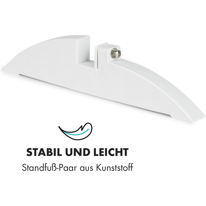 Ніжки Klarstein Wonderwall для інфрачервоного обігрівача Wonderwall - пластик, 2 шт., аксесуари, сіро-сріблясті