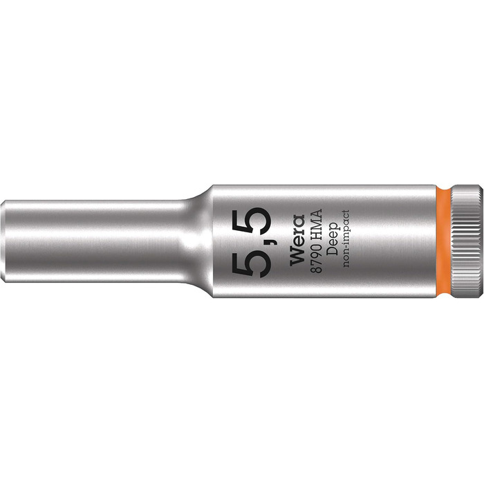 Набір головок Wera 05004525001 Deep, 1/4 привід, 9 предметів