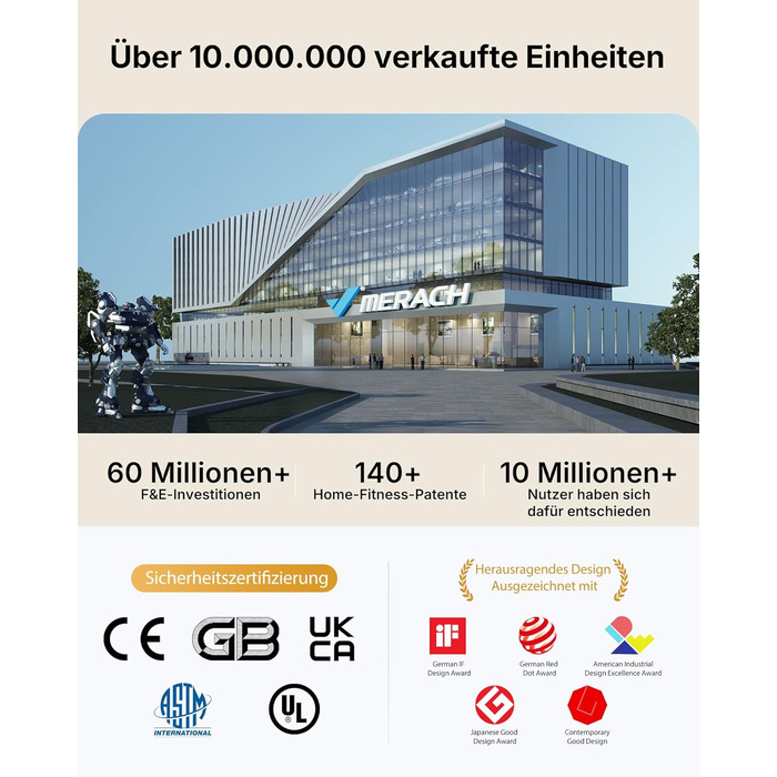 Степер MERACH U-подібної форми з низьким навантаженням та 3D-рухом, тихий велотренажер із РК-дисплеєм для відображення часу, кроків та калорій, нековзні педалі, компактний для дому та квартири 2511