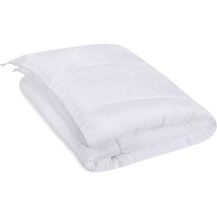 Літня ковдра Utopia Bedding 200 x 200 см, Всесезонна ковдра, Легка ковдра з наповнювачем з поліестеру, Ковдра з мікрофібри (Біла)