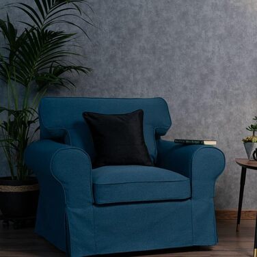 Чохол для крісла Ektorp, змінний чохол, сумісний з чохлом для крісла IKEA EKTORP, ТІЛЬКИ чохол для крісла EKTORP Не підходить для чохла для крісла Uppland (Dark Ocean).