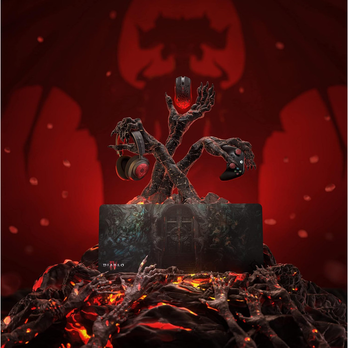Ігровий килимок для миші - Diablo IV Edition - Розмір XXL і товстий матеріал - Ідеально підходить для всього робочого столу - Опти