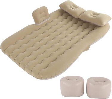 Надувний матрац для автомобіля, Надувний матрац, Надувне ліжко для заднього сидіння автомобіля, Автомобільний надувний матрац, Зручне ліжко для подорожей, Надувний матрац з подушкою-топ, Матрац, Надувне ліжко для кемпінгу та подорожей на свіжому повітрі