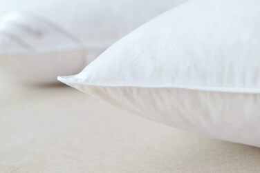 Гусяче пухове пір&39я, колекція для готелів, подушка для сну, чохол зі 100 бавовни, середньої жорсткості, м&39яка підтримка, стандартний розмір (50,8 x 66 см), 1 стандартний предмет (упаковка з 1), білий