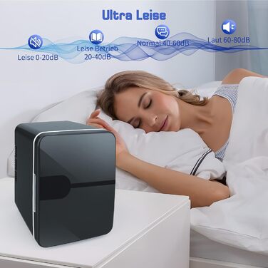 Міні-холодильник 4 літри 2 в 1 з функцією охолодження та обігріву, безшумний портативний холодильник AC12V DC для автомобіля, спал