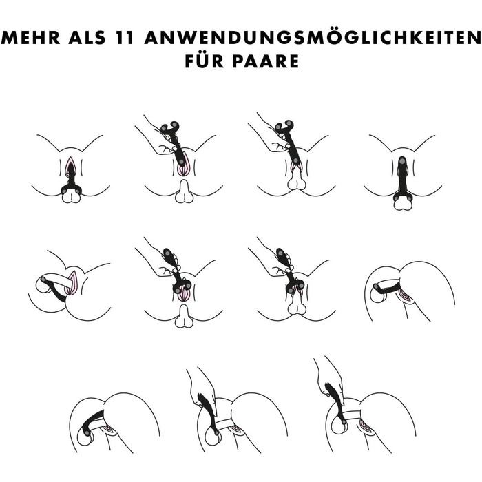 Вібратор для пар Satisfyer Endless Fun, 33 режими використання, 100 функцій вібрації, синій