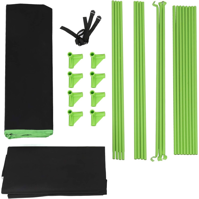 Гроубокс Growzelt 100x100x200 см, щільний та водонепроникний, 600D Oxford. Прозора теплиця для вирощування вдома з оглядовим вікном.