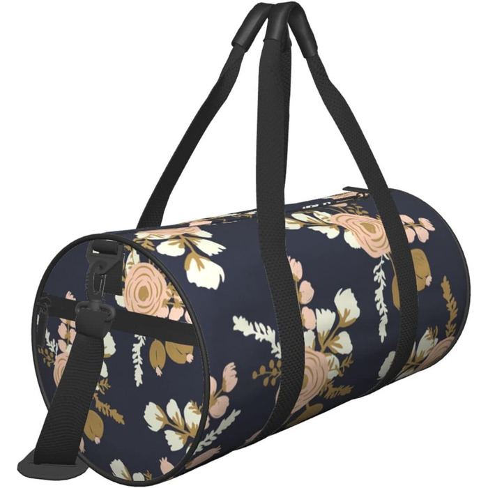Дорожня сумка-циліндр з квітковим принтом, спортивна сумка для чоловіків та жінок, сумка-мішок