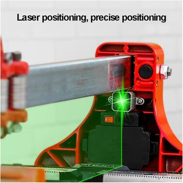 Ручний плиткоріз для різання сталевої плитки, лазерний інфрачервоний ручний притискний ніж, ручний потовщений плиткоріз для плитки (800 мм)