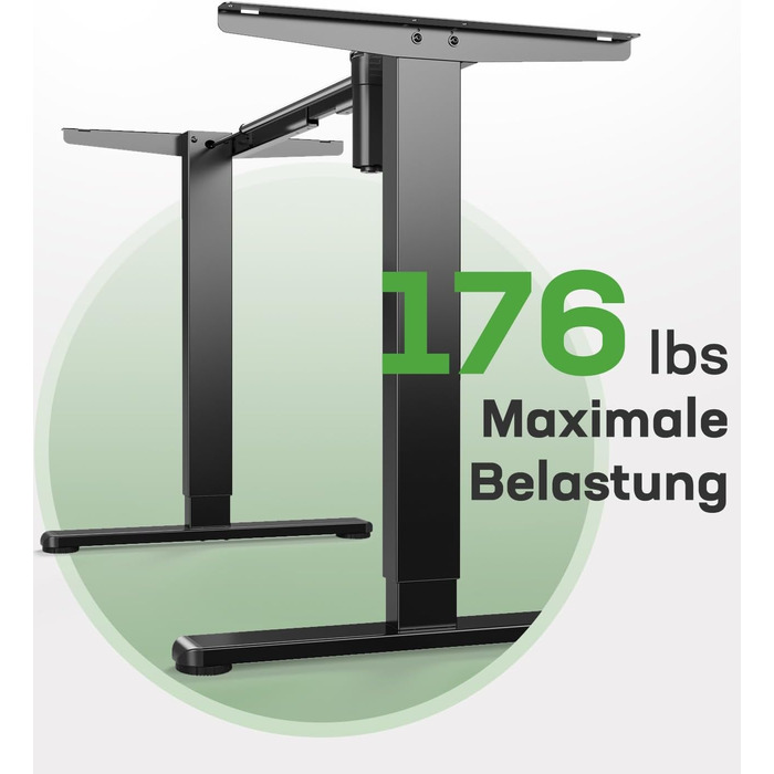 Каркас столу Marsail з регульованою висотою, електричні ніжки столу з потужним двигуном, максимальне навантаження 176 фунтів, для різних робочих столів, регульовані ніжки столу, лише каркас