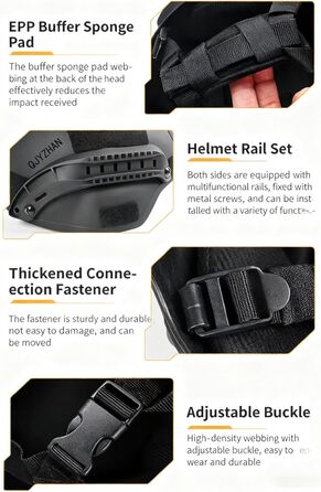 Тактичний шолом Airsoft Mich 2000 PJ з підтримкою NVG та боковими рейками, тактичний бойовий шолом CS, захисне спорядження для активного відпочинку, коричневий, один розмір