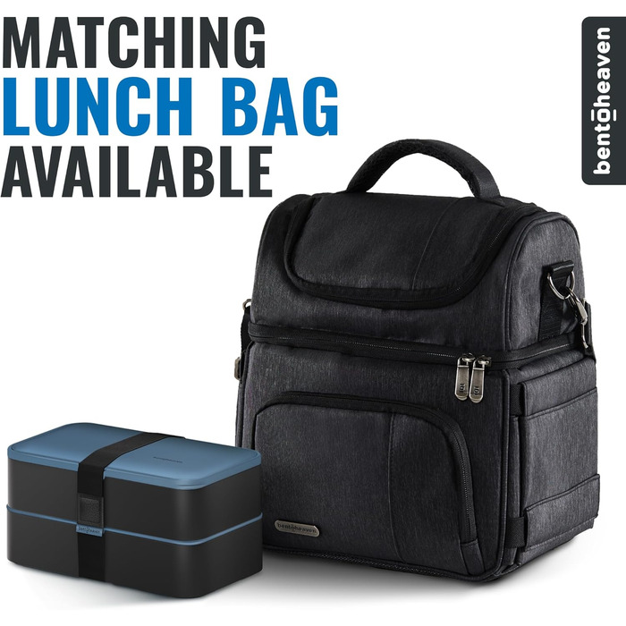 Преміум бенто-ланчбокс у 8 сучасних кольорах, 2 відділення, герметичний, з контейнером для соусу, перегородкою, японська бенто-скринька для дорослих та дітей, безпечний для мікрохвильової печі та посудомийної машини, блакитний