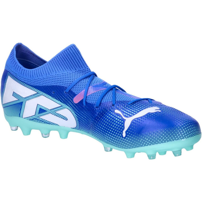 Футбольні бутси PUMA Unisex Future 7 Match Mg 46 EU Bluemazing Puma White Electric Peppermint