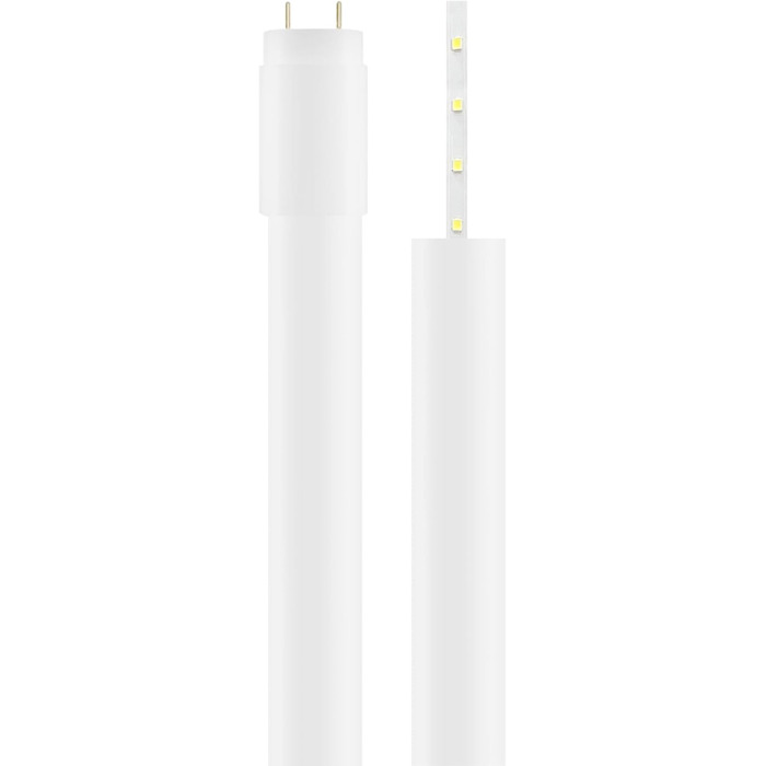 Світлодіодна трубка Candelastika T8 60 см 10 Вт/840 G13 нейтральний білий 4000 К світлодіодна неонова лампа включно зі світлодіодним стартером 1200 люмен без регулювання яскравості кут променя 270 заміна люмінесцентної лампи 18 Вт