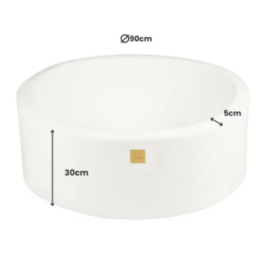 Сухий басейн MeowBaby з кульками, білий