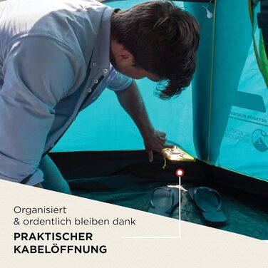 Восьмикутник Coleman з великими вікнами, панорамний огляд на 360, стабільна конструкція зі сталевих стовпів, повністю інтегроване підлогове покриття, просте встановлення, 100 водонепроникний, зелений/затемнюючий, одинарний