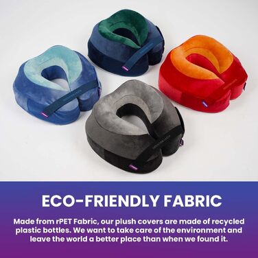 Дорожня подушка Cabeau Evolution Earth з розкішної піни з ефектом пам&39яті, найкраща дорожня подушка з підтримкою голови, шиї та підборіддя на 360 градусів (Fire) Oxide