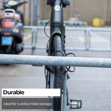 Велозамок кодовий BBB Cycling QuickCode для шосейних, гірських та міських велосипедів. Комбінація з 4 цифрами, сталевий трос 8мм x 120см, чорний.