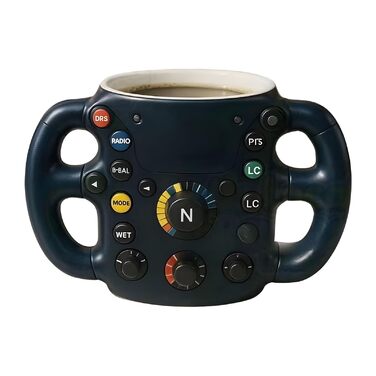 Чашки для керма з нержавіючої сталі та смоли для фанатів гонок, можна мити в посудомийній машині, кавові кружки