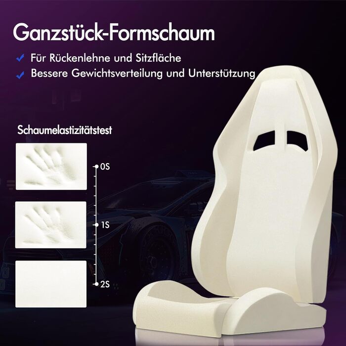 Офісне крісло ALFORDSON з масажем, ігрове крісло, ергономічне ігрове крісло з підставкою для ніг, масажна подушка для попереку з підставкою для ніг, обертове крісло, вантажопідйомність 180 кг, блакитний колір