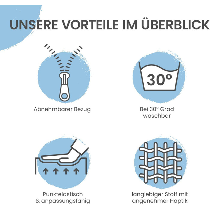 Багатофункціональна клиноподібна подушка ELONEO, подушка для спини, опора для колін, опора для ніг, підставка для ніг для дивана та софи, подушка для читання, розмір Ш55 x В56 x Д30,5 см, бежевий